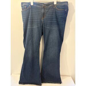 Torrid Women’s 24R Luxe Slim Boot‎ Dark Blue Denim Wash Flare Jeans